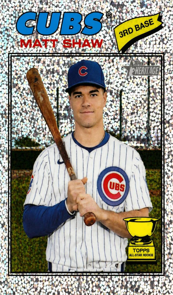 2026 Topps Heritage Baseball Silver Sparkle Refractor Matt Shaw #299