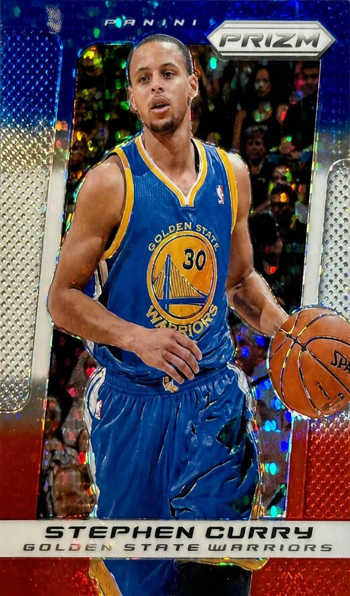 2013 Panini Prizm Basketball Red White And Blue Pulsar Stephen Curry #50 PSA 10