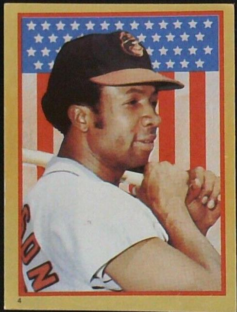 1983 Topps Stickers Baseball Frank Robinson #4 PSA 8