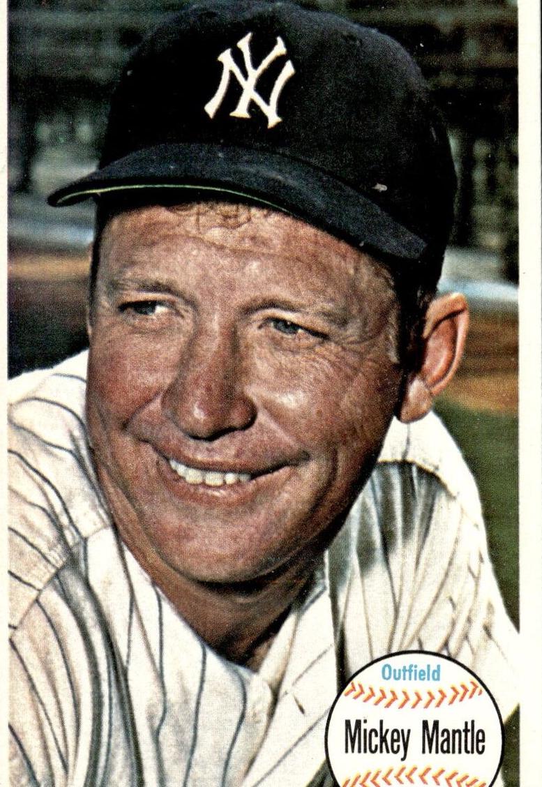 1964 Topps Giants Baseball Mickey Mantle #25 PSA AUTH