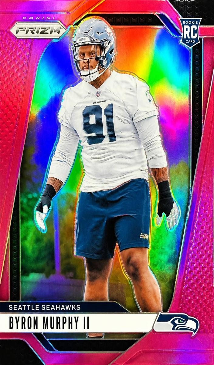 2024 Panini Prizm Football Pink Byron Murphy II #317 PSA 9