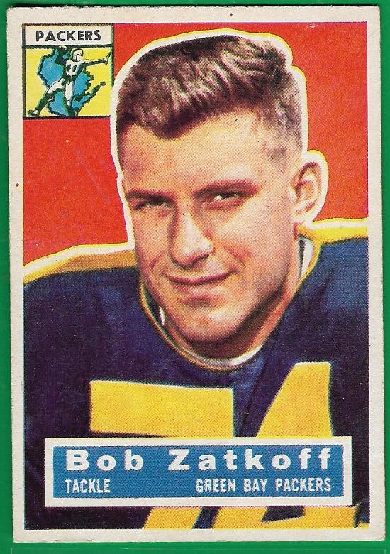 1956 Topps Football Bob Zatkoff #67