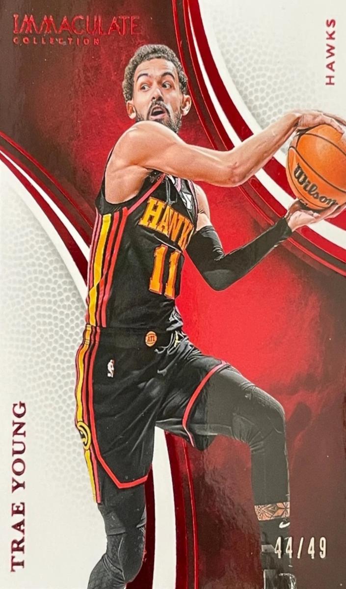 2024 Panini Immaculate Collection Basketball Red Trae Young #34