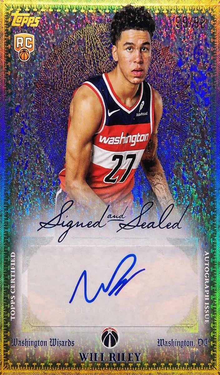 2025 Topps Basketball Green Holo Foil Will Riley #BSI-WR