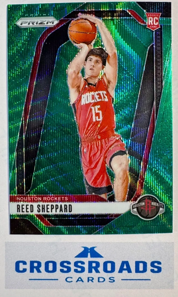 2024 Panini Prizm Basketball Green Wave Reed Sheppard #268 PSA 9