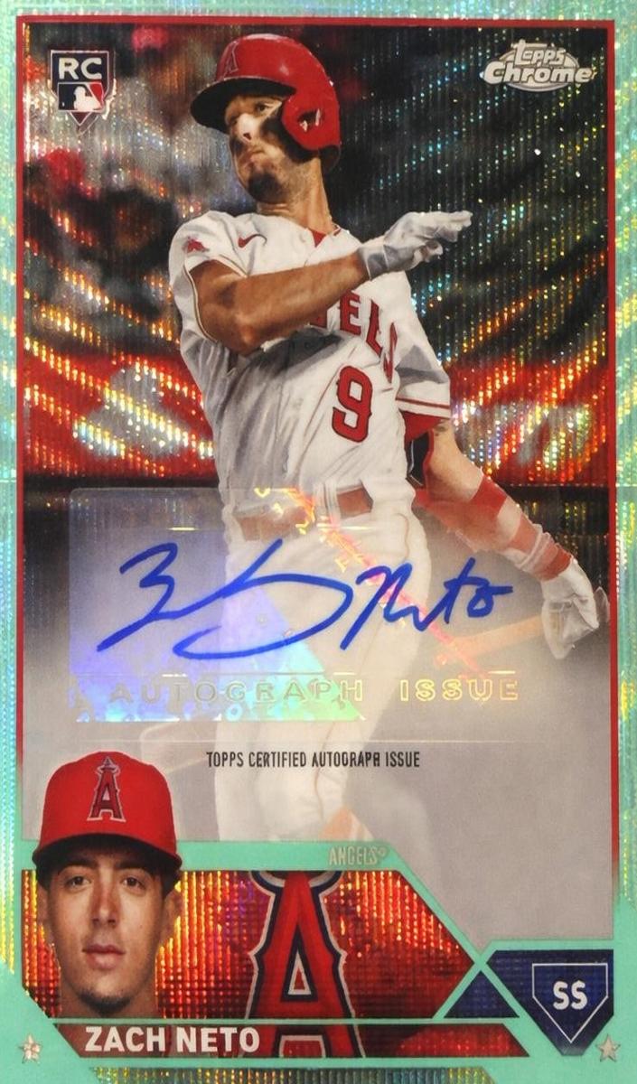 2023 Topps Chrome Update Baseball Aqua Wave Zach Neto #AC-ZN