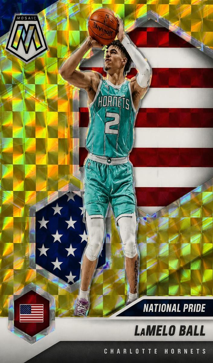 2020 Panini Mosaic Basketball Reactive Yellow LaMelo Ball #257 SGC 9.5