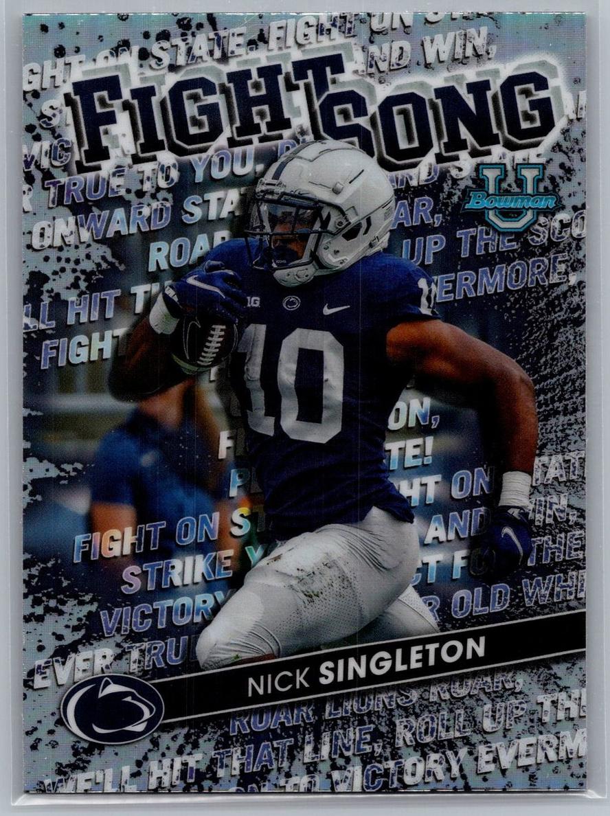 2022 Bowman Best University Football Nick Singleton #FS-18