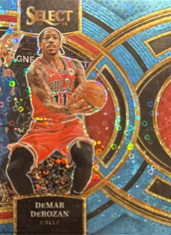 2023 Panini Select Basketball Disco Light Blue DeMar DeRozan #191
