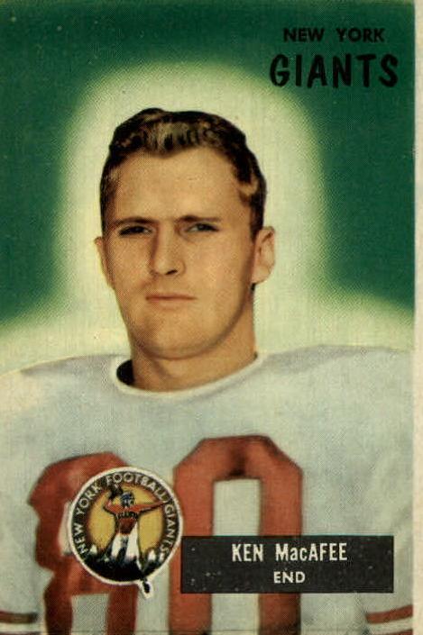 1955 Bowman Football Ken MacAfee #60 PSA 6