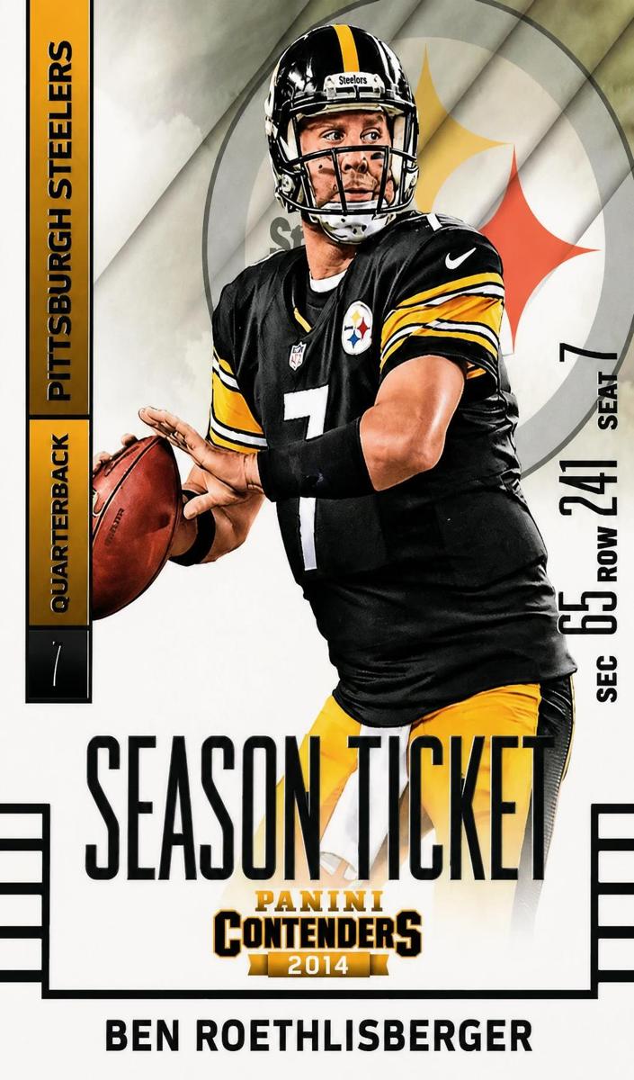 2014 Panini Contenders Football Ben Roethlisberger #90 PSA 10