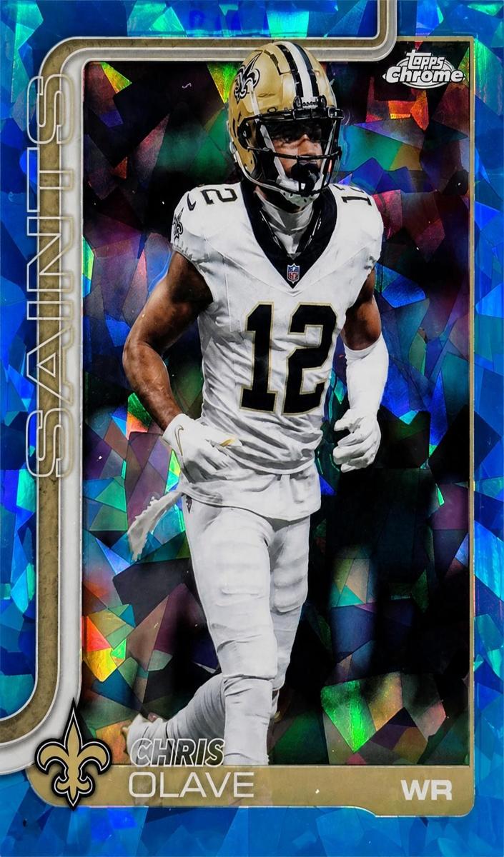 2025 Topps Chrome Sapphire Football Chris Olave #216