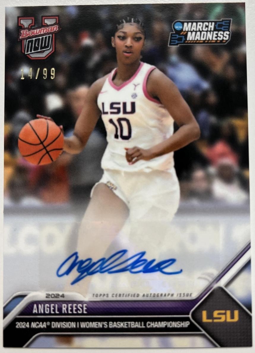2023 Bowman U Now NCAA March Madness Basketball Angel Reese #11A PSA 10