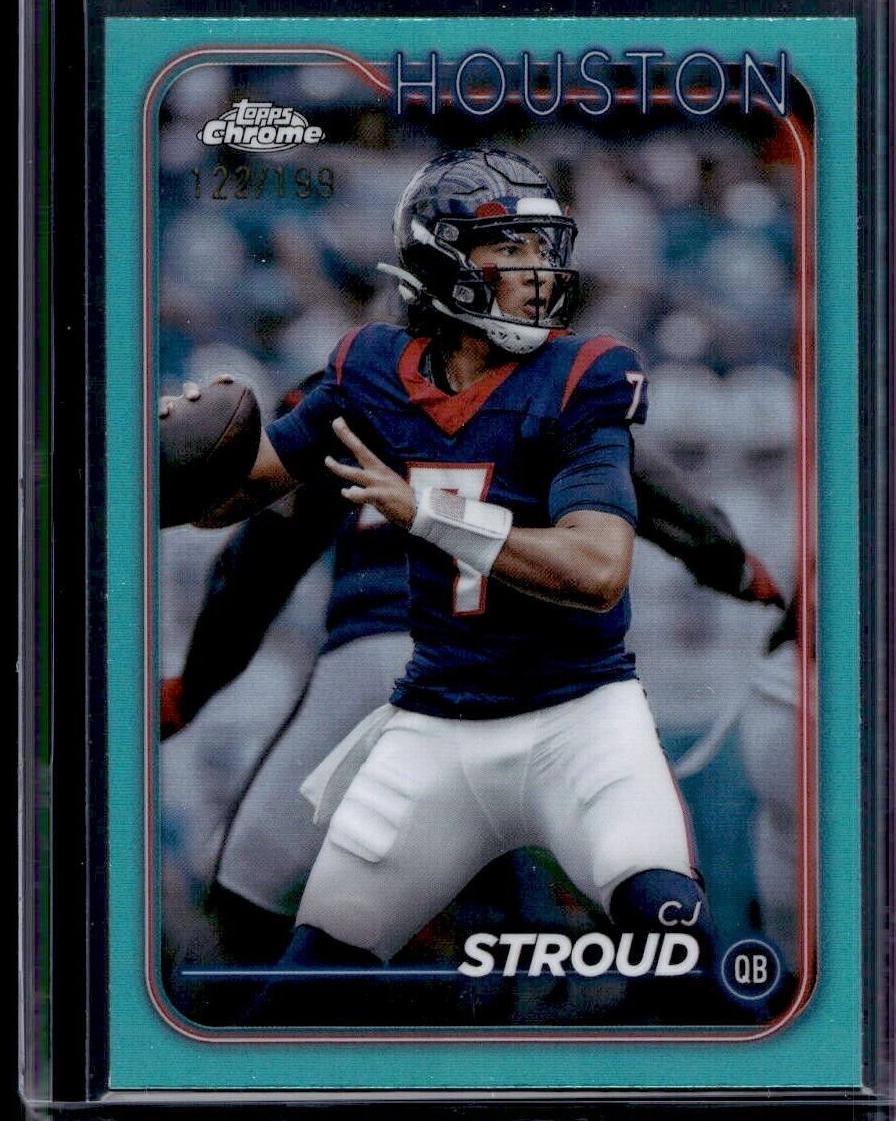 2024 Topps Chrome Football Teal Refractor C.J. Stroud #83