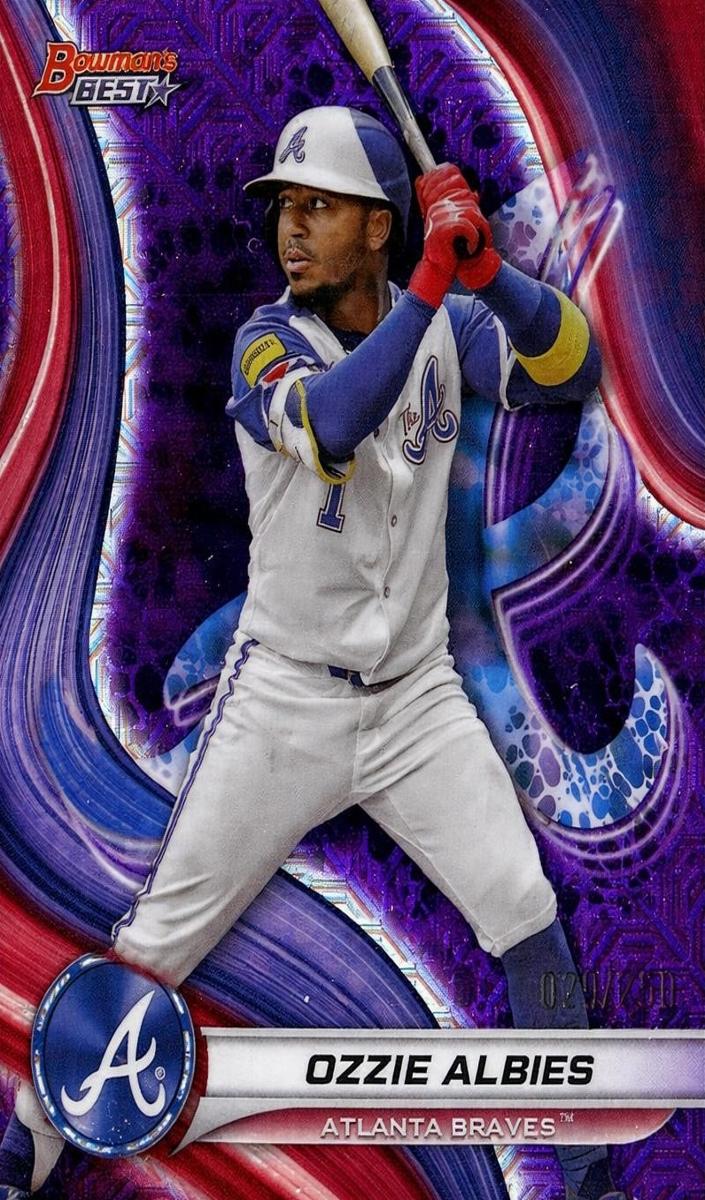 2024 Bowman's Best Baseball Purple Mojo Ozzie Albies #7 PSA 9