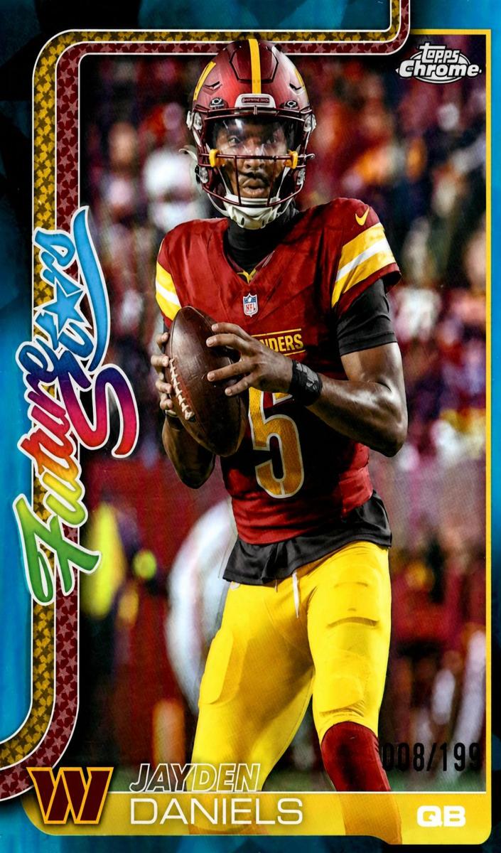 2025 Topps Chrome Football Aqua Refractor Jayden Daniels #FS-14
