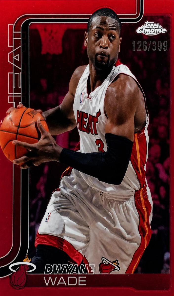 2025 Topps Chrome Basketball Magenta Refractor Dwyane Wade #241