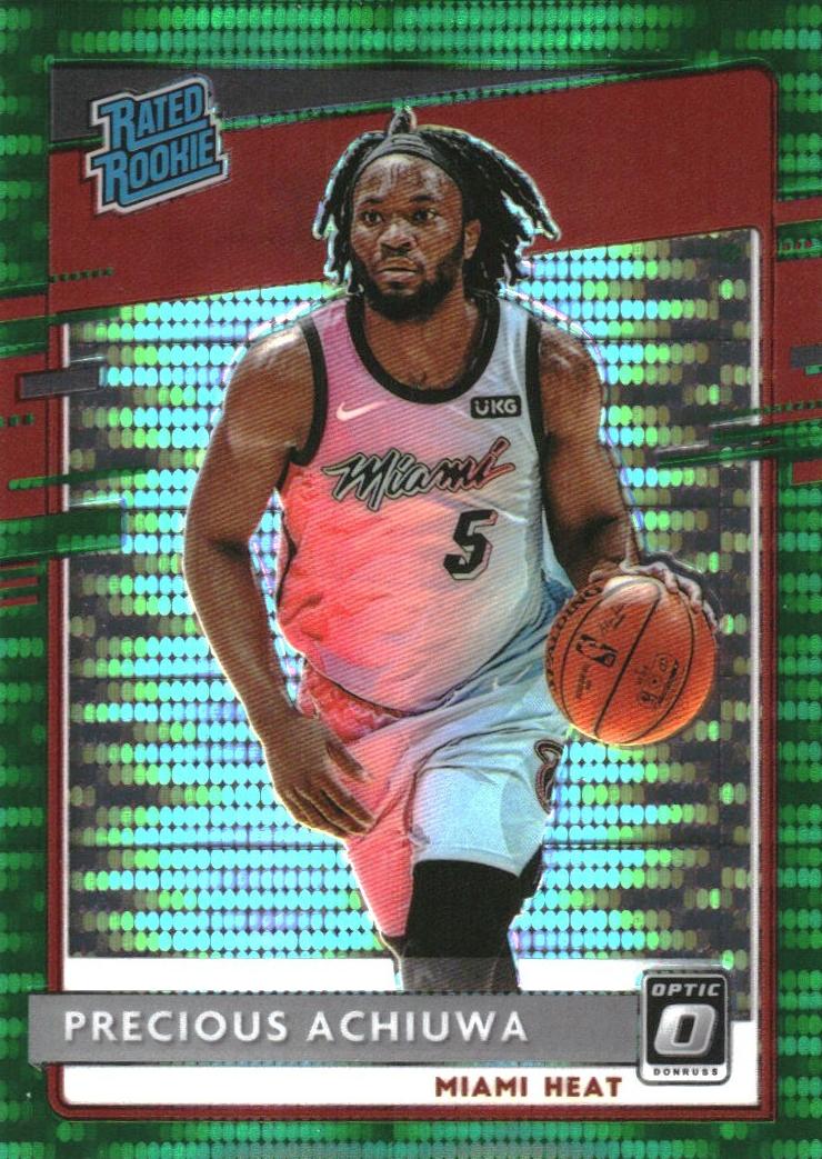 2020 Donruss Optic Basketball Fanatics Green Pulsar Precious Achiuwa #170 PSA 10