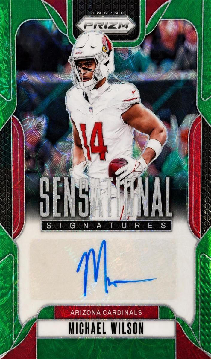 2024 Panini Prizm Football Green Scope Michael Wilson #SS-MWN