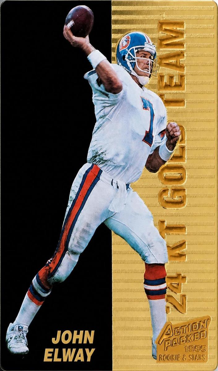 1995 Action Packed Rookies and Stars Football John Elway #8 PSA 9