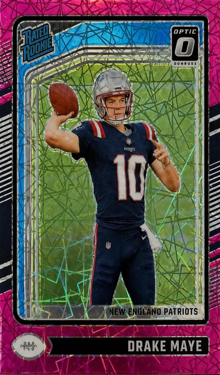 2024 Donruss Optic Football Pink Velocity Drake Maye #229 PSA 9