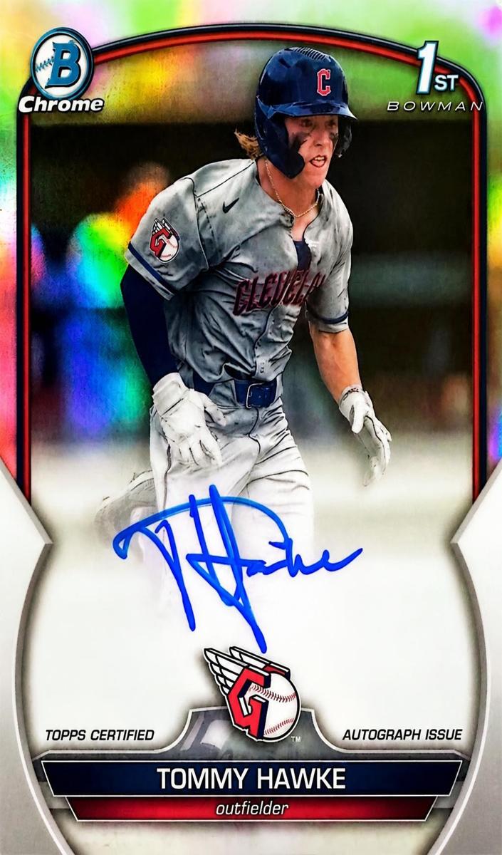 2023 Bowman Draft Chrome Baseball Refractor Tommy Hawke #CDA-THA PSA 9