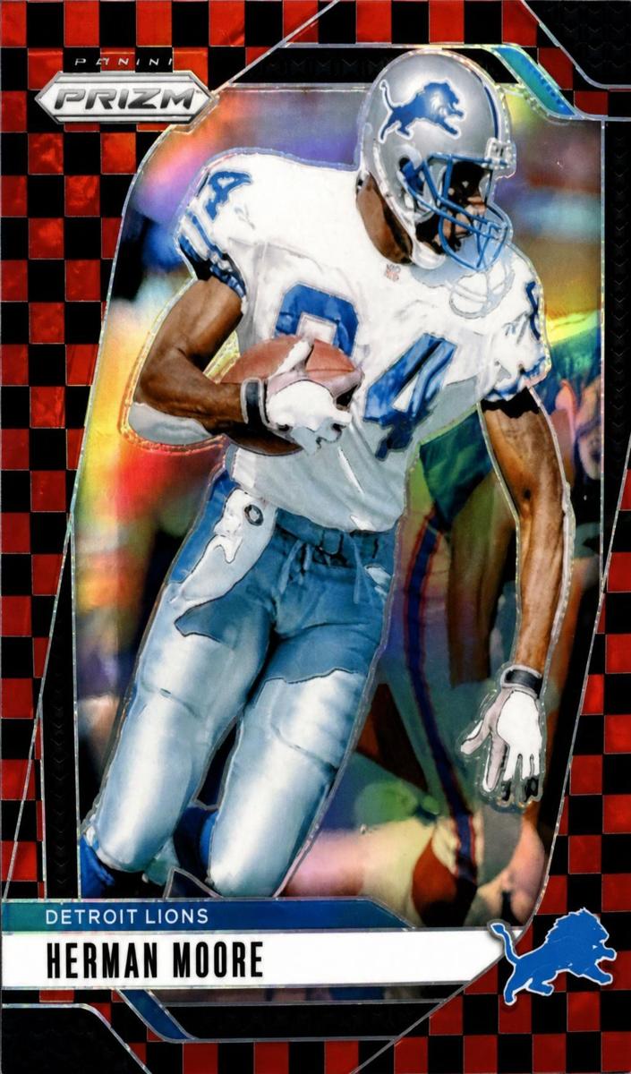 2024 Panini Prizm Football Black and Red Checker Herman Moore #100