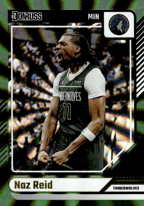 2024 Panini Donruss Basketball Holo Green Laser Naz Reid #121