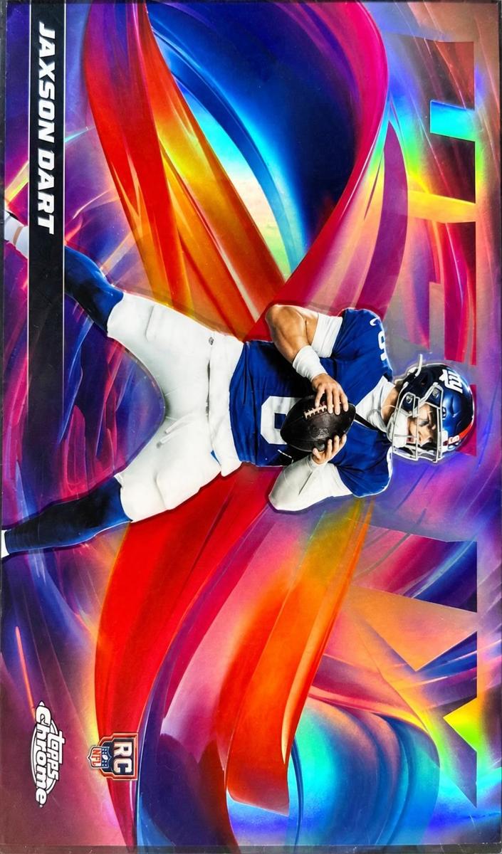2025 Topps Chrome Football Jaxson Dart #HX-25 PSA 10