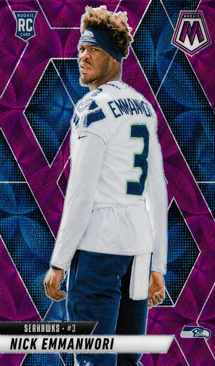 2025 Panini Mosaic Football Purple Scope Nick Emmanwori #321