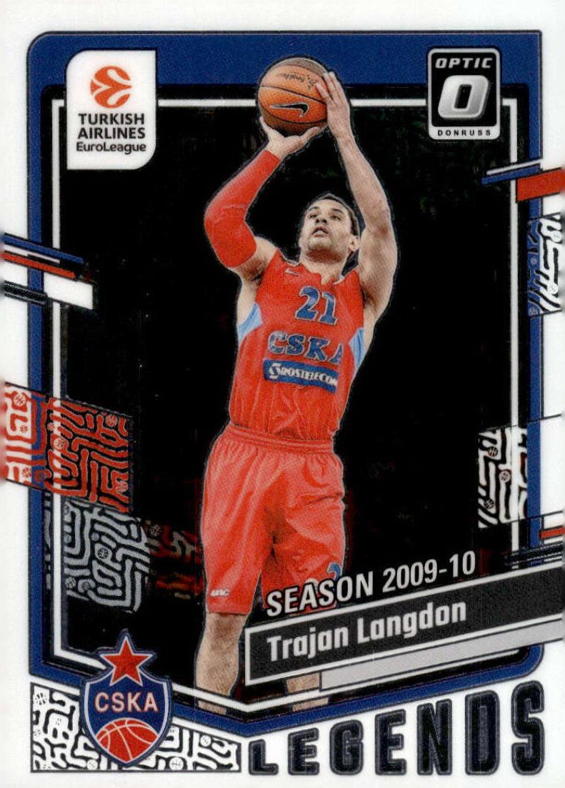 2023 Donruss Turkish Airlines EuroLeague Basketball Trajan Langdon #186
