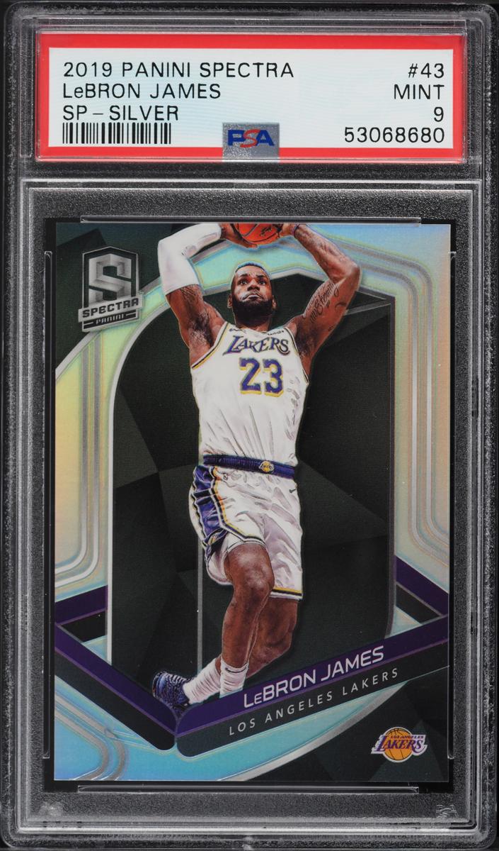 2019 Panini Spectra Basketball Silver LeBron James #43 PSA 10