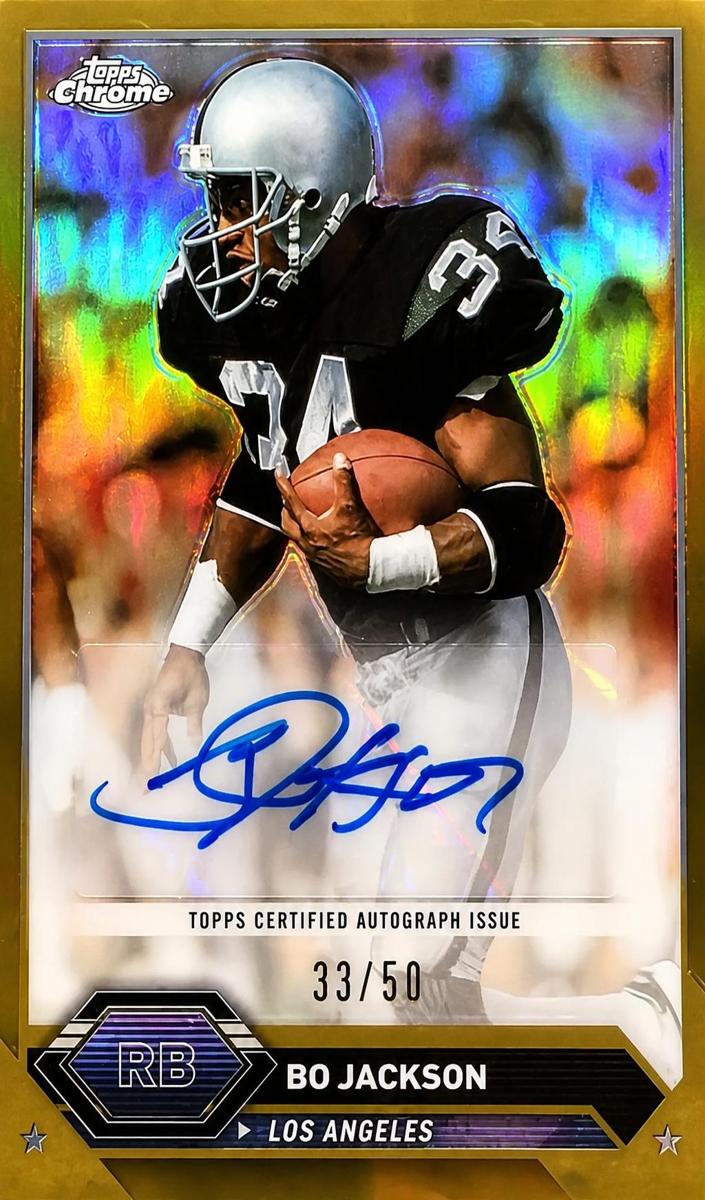2023 Topps Composite Football Gold Refractor Bo Jackson #TCA-BJ
