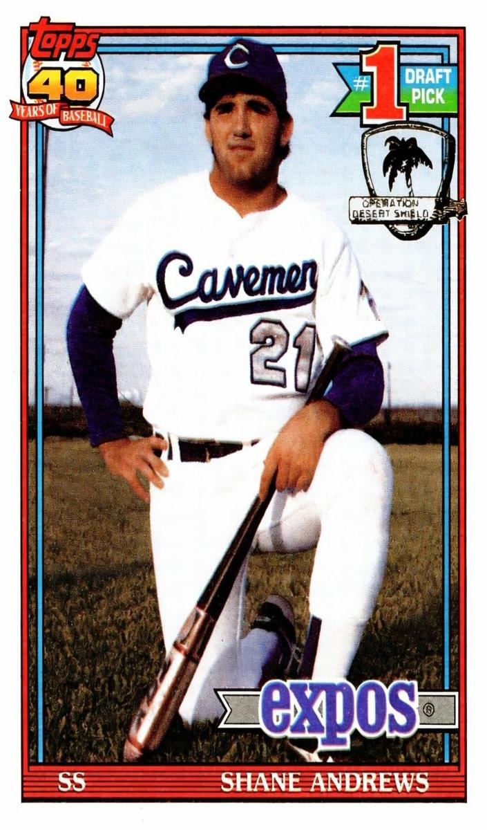 1991 Topps Baseball Shane Andrews #74