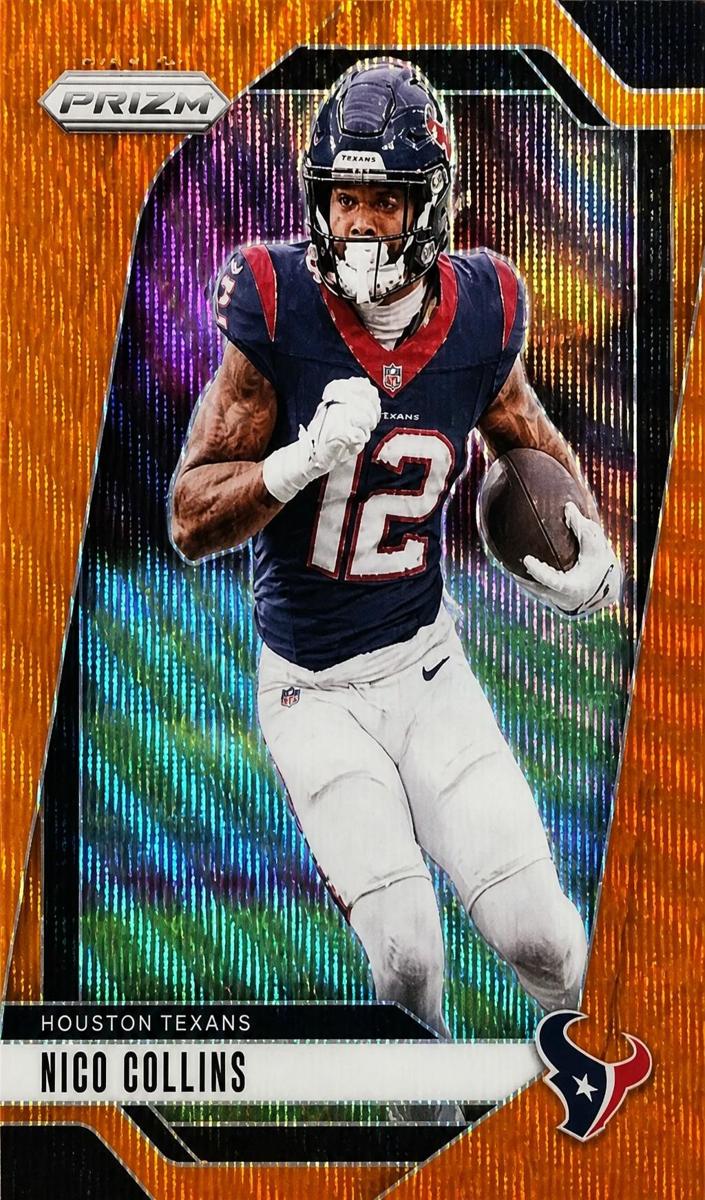 2024 Panini Prizm Football Orange Wave Nico Collins #113