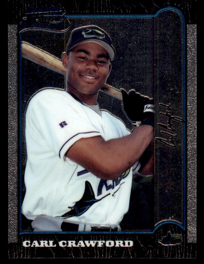 1999 Bowman Chrome Baseball Carl Crawford #440 BGS 9