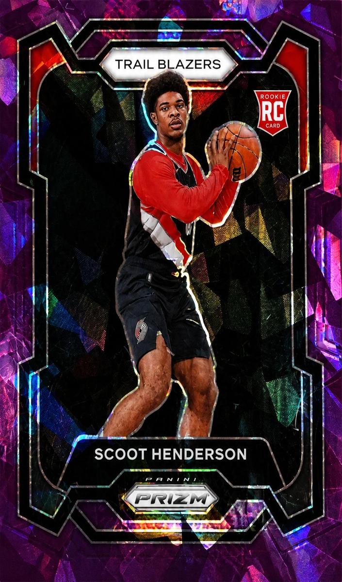 2023 Panini Prizm Basketball Purple Ice Scoot Henderson #141