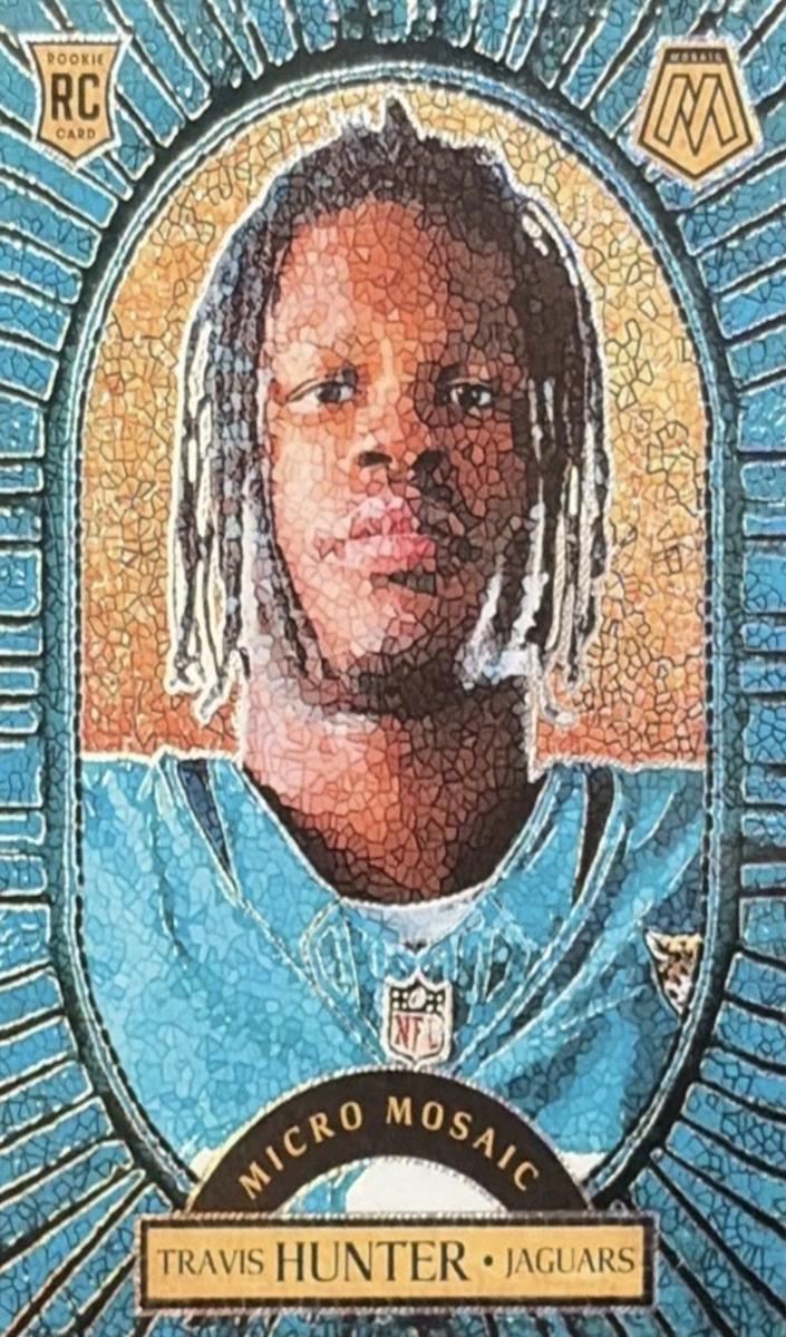 2025 Panini Mosaic Football Travis Hunter #14 PSA 10