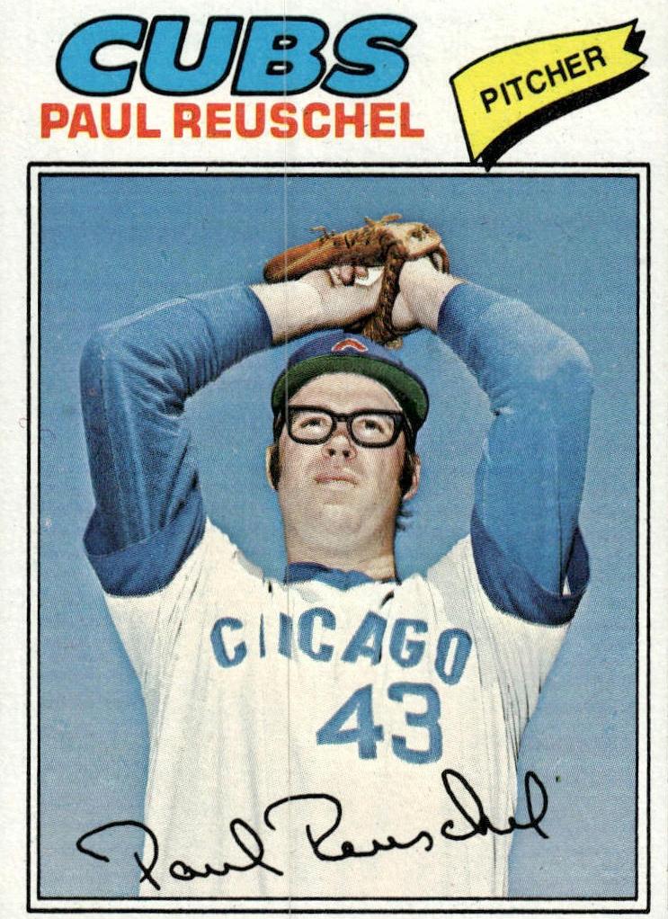 1977 Topps Baseball Paul Reuschel #333 PSA 9