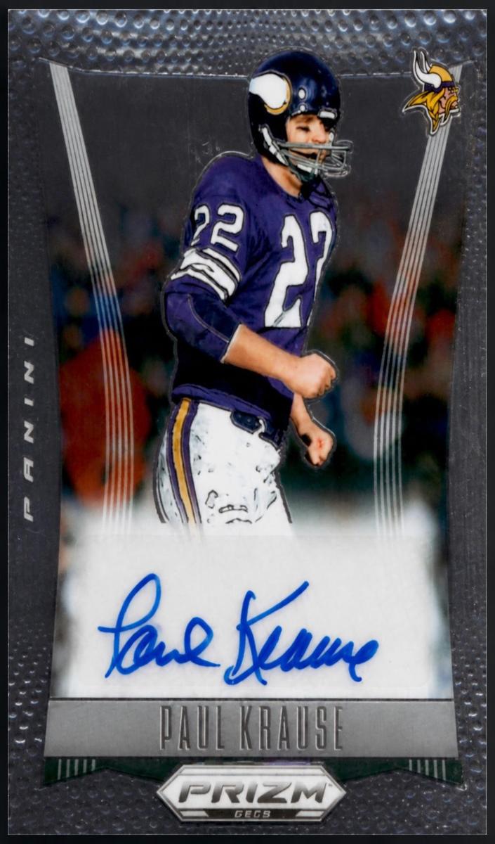 2024 Panini Prizm Deca Football Paul Krause #S-PKE PSA 9