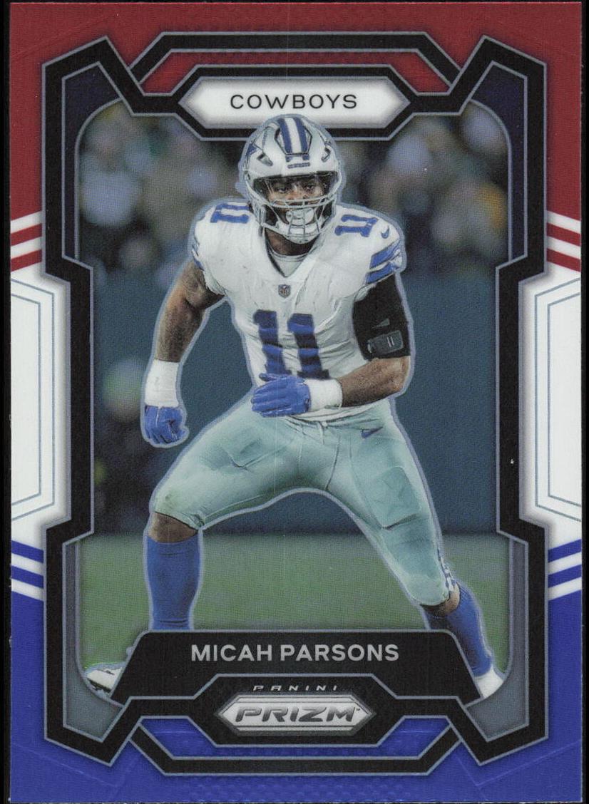 2023 Panini Prizm Football Red White Blue Micah Parsons #78 PSA 10