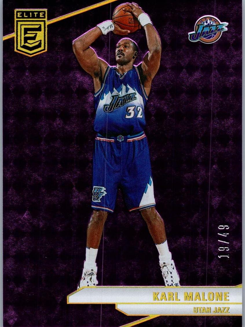 2023 Donruss Elite Basketball Purple Karl Malone #87