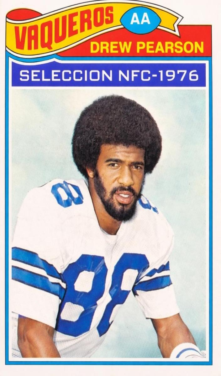 1977 Topps Mexican Football Drew Pearson #130 PSA 6