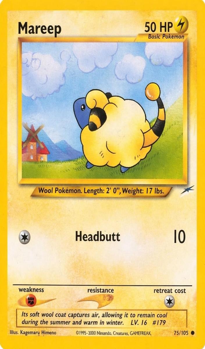 2002 Pokemon Neo Destiny Mareep #75