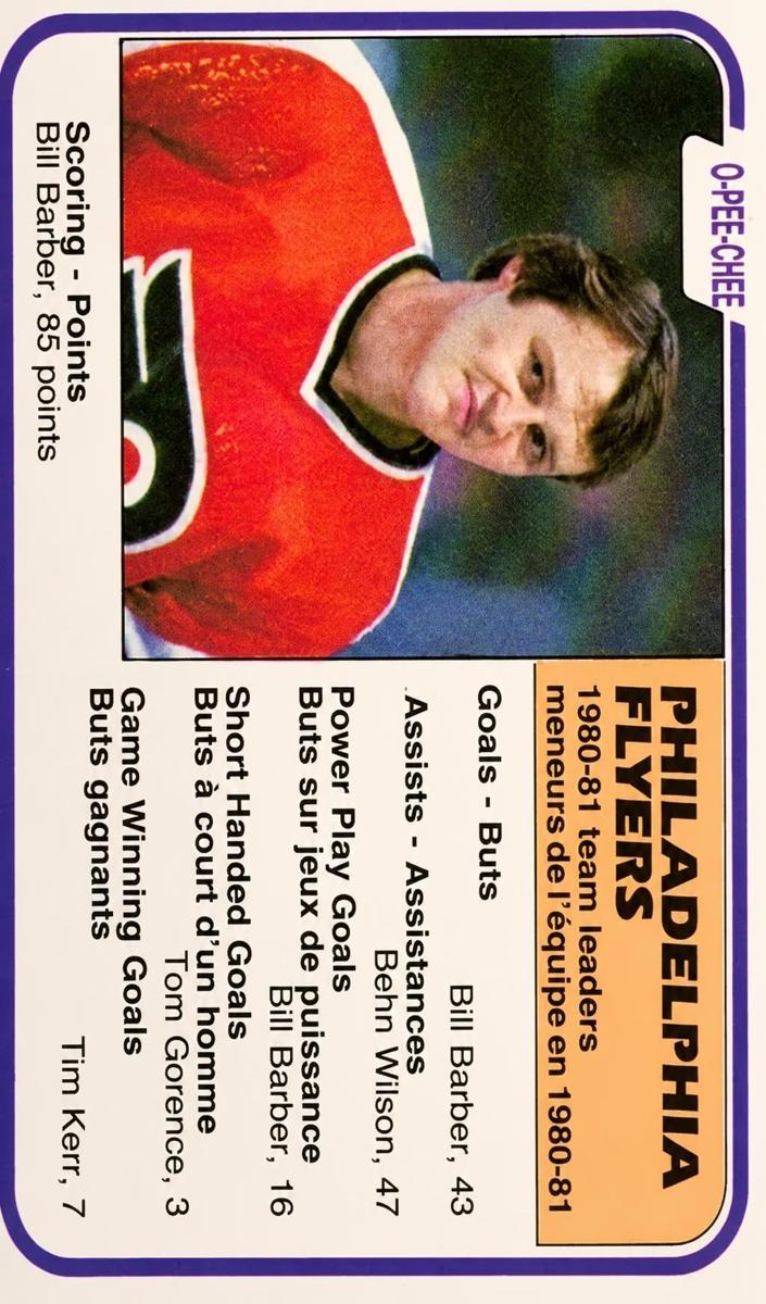 1981 O-Pee-Chee Hockey Bill Barber #253 SGC 5.5