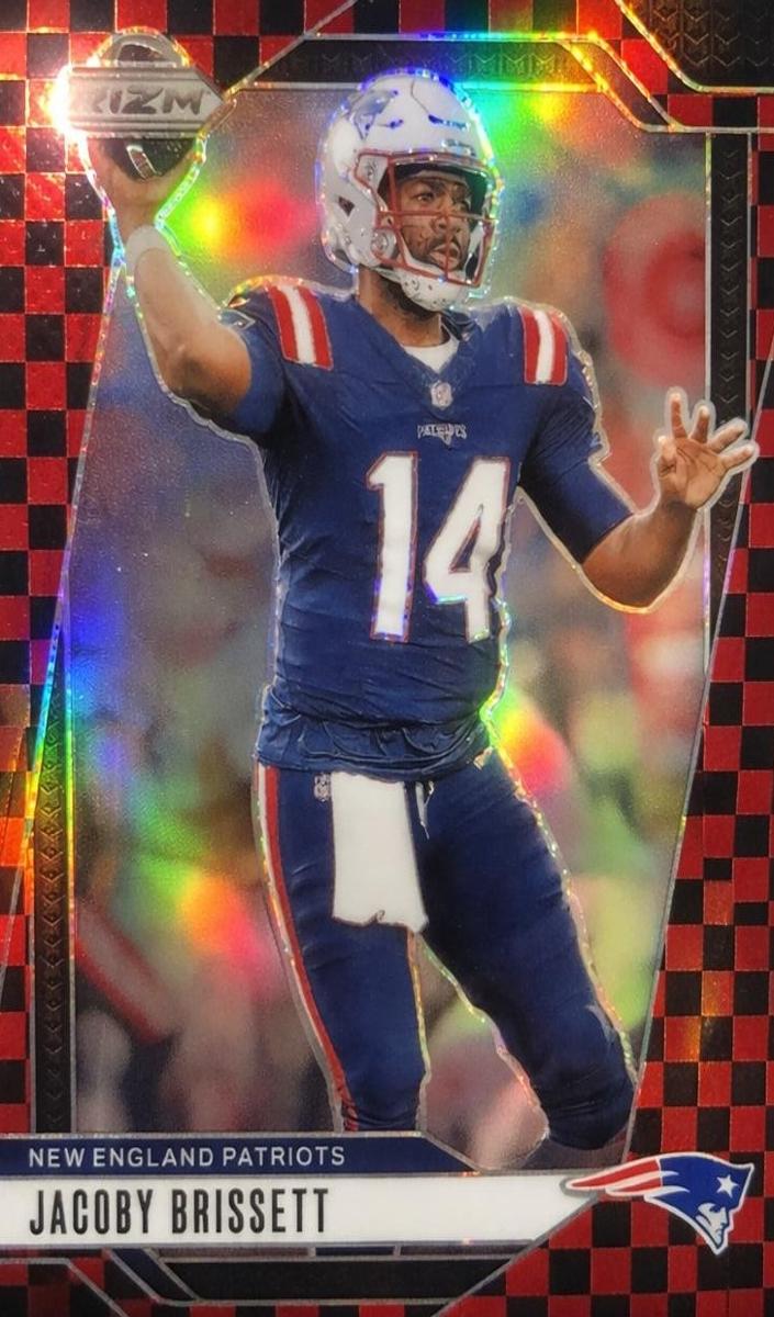 2024 Panini Prizm Football Black and Red Checker Jacoby Brissett #194