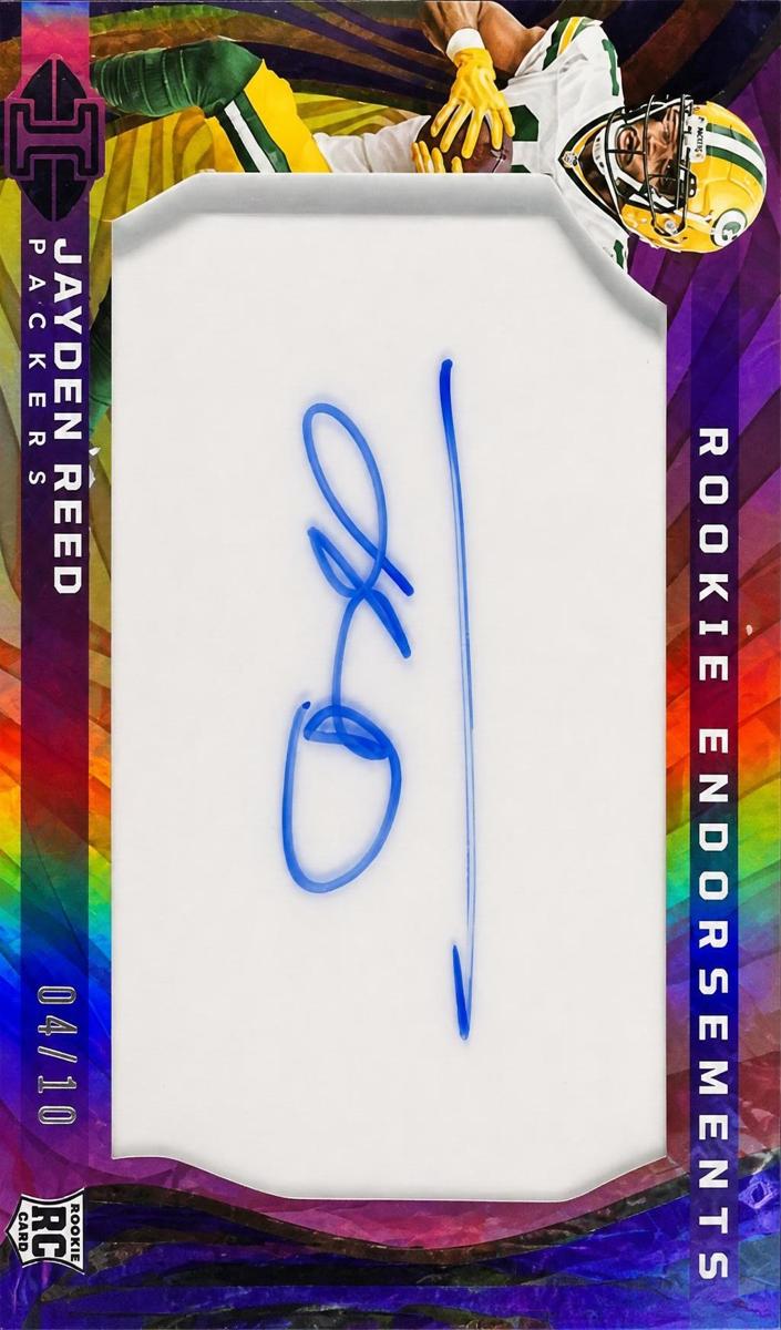 2023 Panini Illusions Football Purple Jayden Reed #RE-JRD