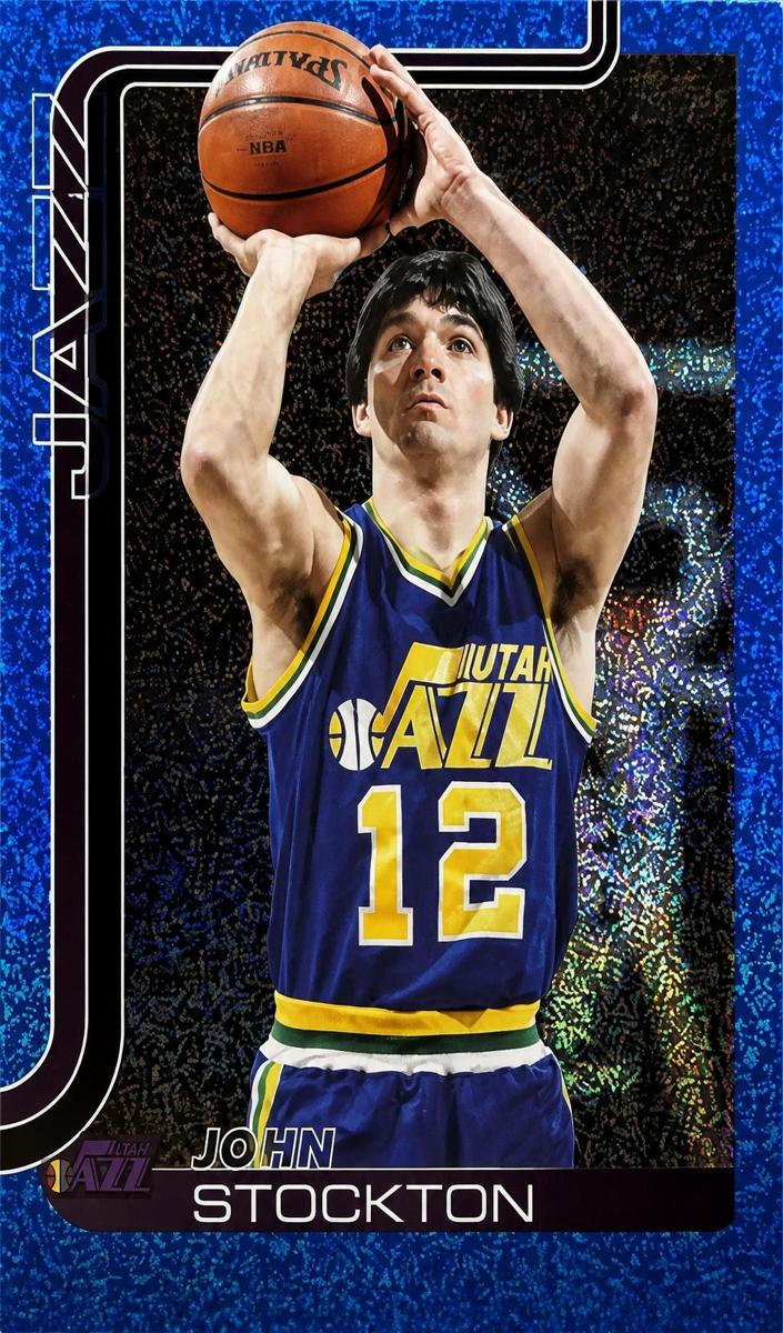 2025 Topps Basketball Blue Sandglitter John Stockton #264