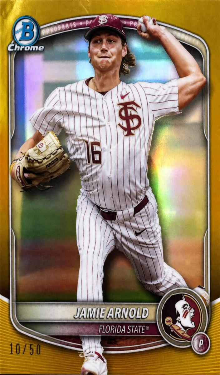 2025 Bowman Draft Chrome Baseball Gold Jamie Arnold #BDC-30
