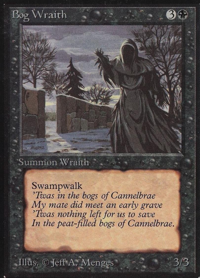 1993 Magic The Gathering Beta Bog Wraith #NNO BGS 9.5